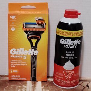 Gillette Fusion5 Men's Razor And Shaving Foam 14.9 oz